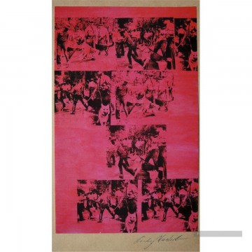 Tableaux abstraits célèbres œuvres - Rouge Race Riot POP